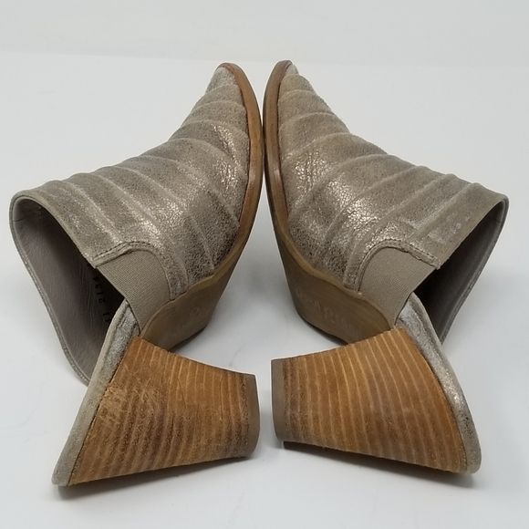 Paul Green Winston Metallic Mule Sandal Slip On Heel Womens Size 4.5 - Picture 7 of 13